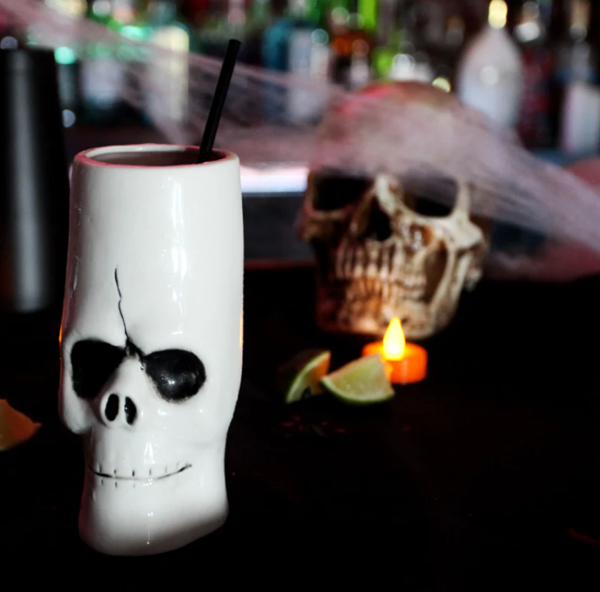 Long Skull Head Tiki Drinkware-12 Oz - Raise The Bar Lux  