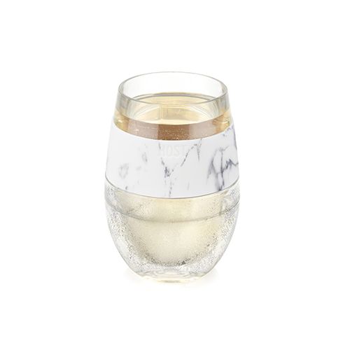 Marble Wine FREEZE™ Double Wall Insulated Freezable Drink Chilling Tumbler. (ONE) 8.5 oz - Raise The Bar Lux  