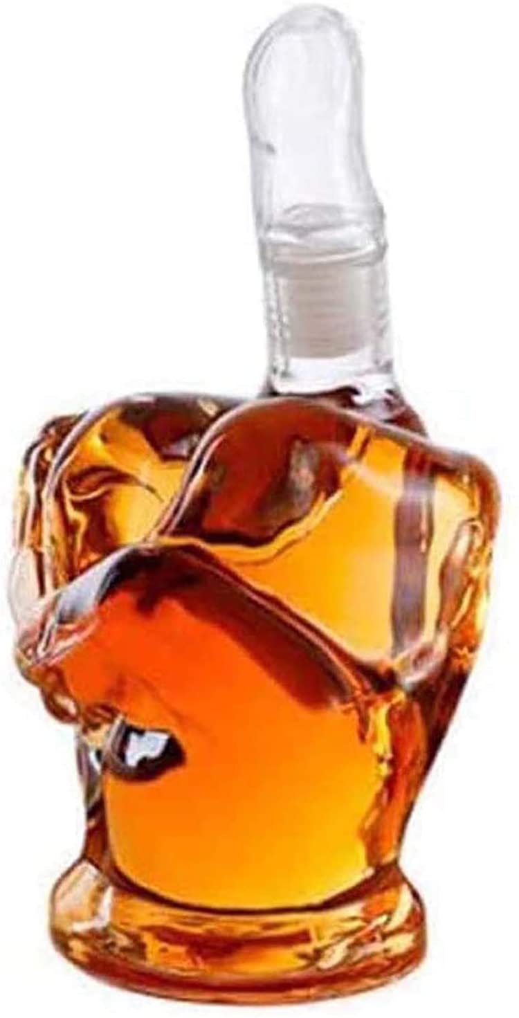 Bossy Middle Finger Whiskey Decanter. 1000 ML - Raise The Bar Lux  