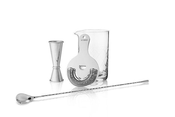 4-Piece Professional Stainless Steel Cocktail Set - Raise The Bar Lux  