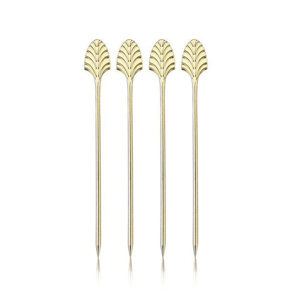 Art Deco Cocktail Picks by Viski. (Set of 4) - Raise The Bar Lux  
