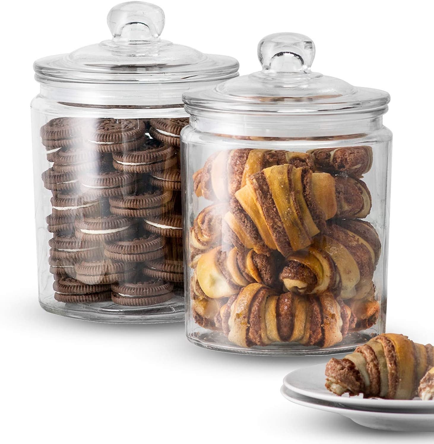 Monogram Glass Storage Jar. .5 Gallon (One) - Raise The Bar Lux  