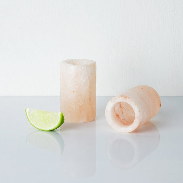 Natural Himalayan Salt Shot Glasses, Pink Salt Glasses - Tequila Shot Glasses. 3. 2 Oz (Set of 2) - Raise The Bar Lux  