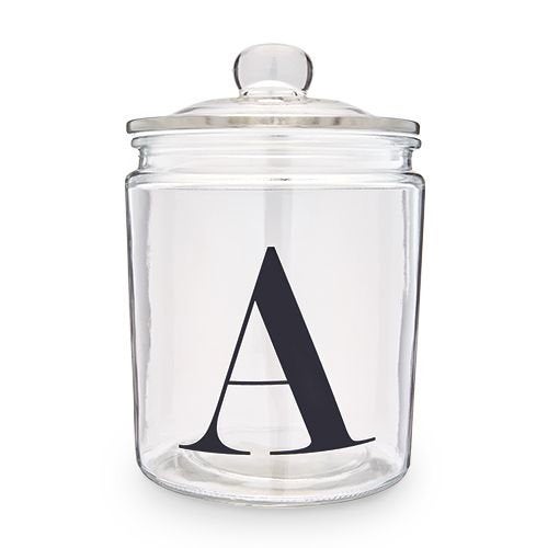 Monogram Glass Storage Jar. .5 Gallon (One) - Raise The Bar Lux  