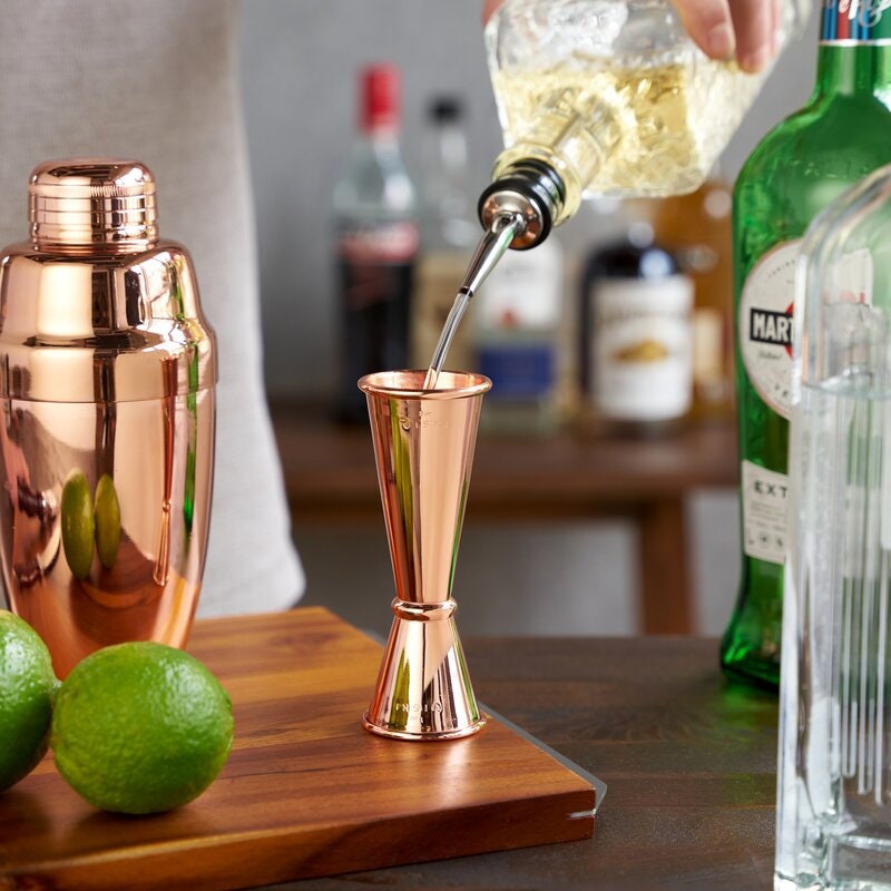 Large Copper Japanese Double Jigger - Raise The Bar Lux  