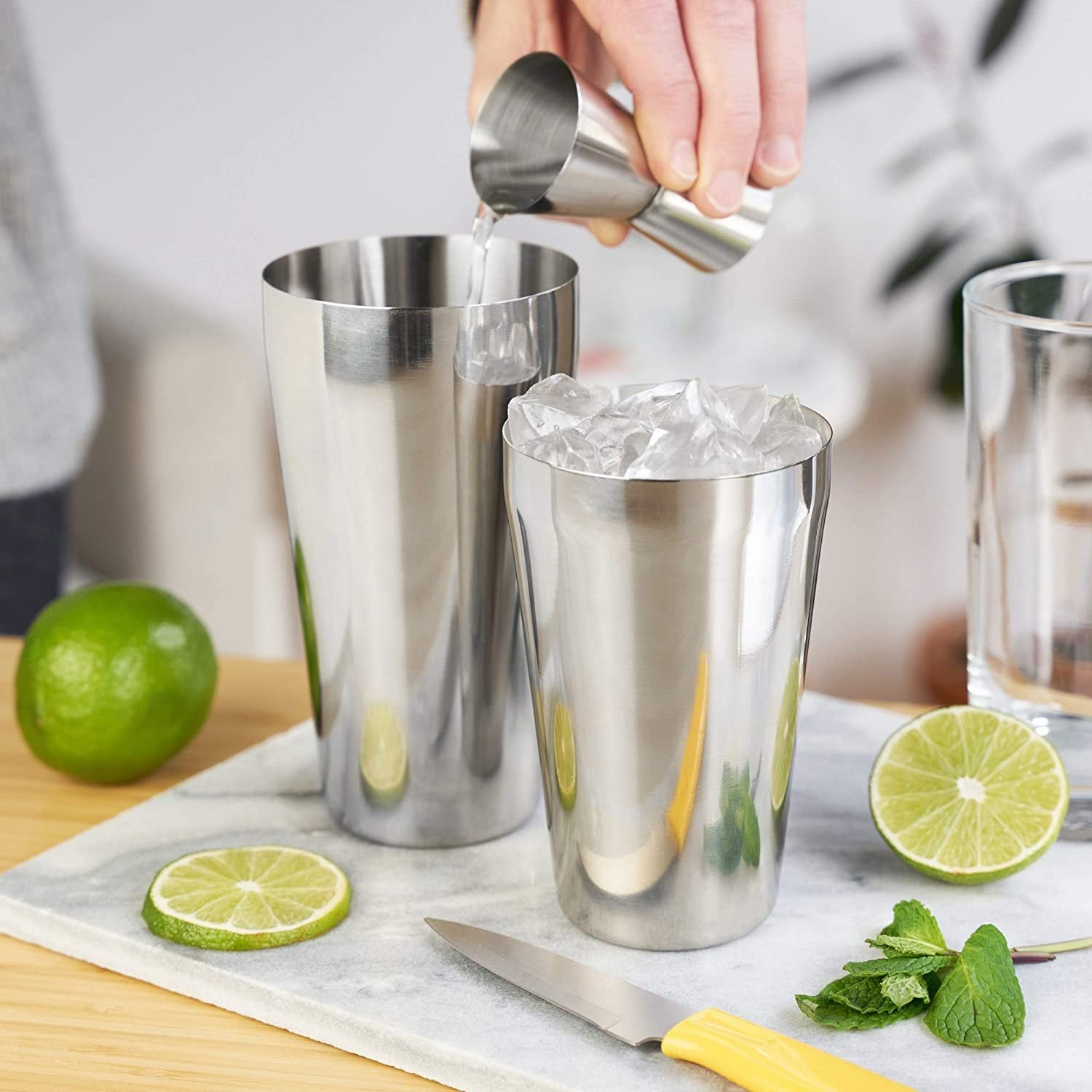 True Stainless Steel Boston Shaker Tins - Raise The Bar Lux  