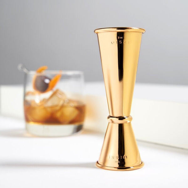 Large Gold Japanese Double Jigger - Raise The Bar Lux  