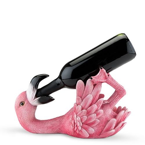 Polyresin Flirty Flamingo Bottle Holder - Raise The Bar Lux  