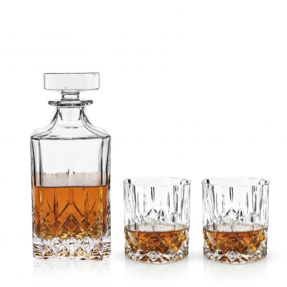 3-Piece Decanter & Tumbler Set - Raise The Bar Lux  