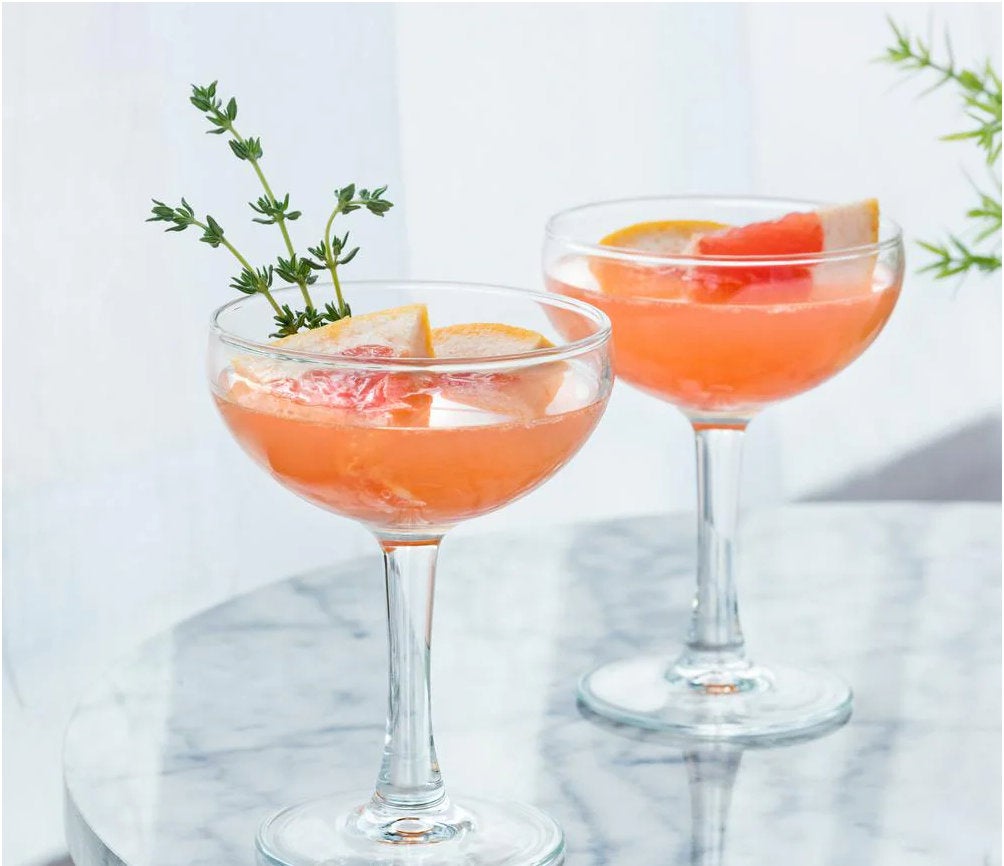 Champagne Coupe Crystal Glasses Embassy Style. 5.5 oz . Set Of 4 - Raise The Bar Lux  