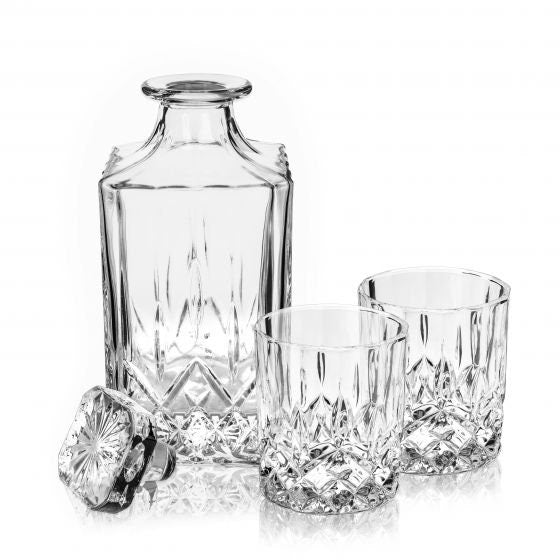 3-Piece Decanter & Tumbler Set - Raise The Bar Lux  