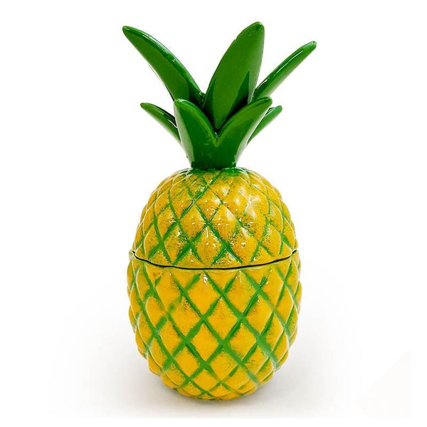 Hand Painted Ceramic Pineapple Tiki Drinkware  - 14 Ounce - Raise The Bar Lux  