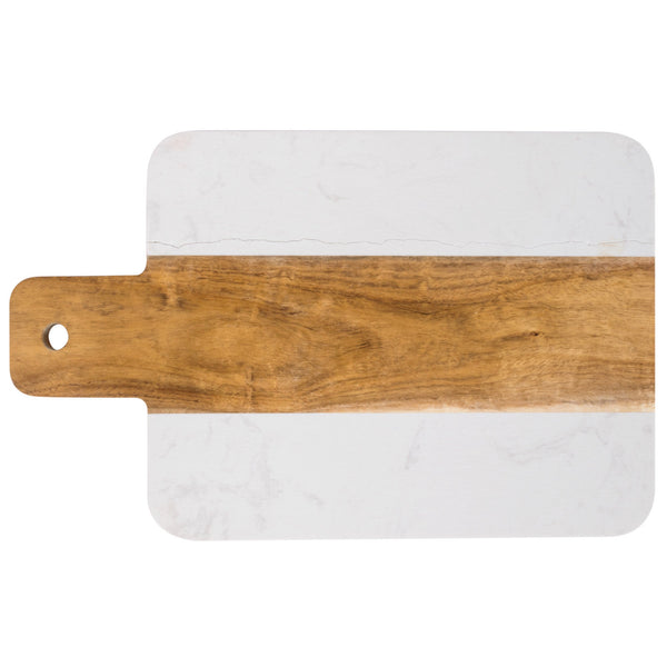 Marble and Acacia Wood Serving Board - Raise The Bar Lux  