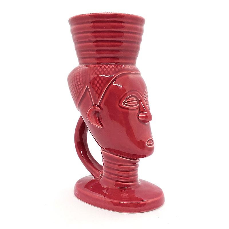 Beautiful Polynesian Queen Tiki Mug. Black And Pink - Raise The Bar Lux  