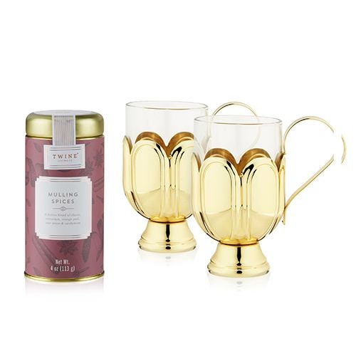 Mulling Spices Gift Tea Set. 3 Pcs - Raise The Bar Lux  