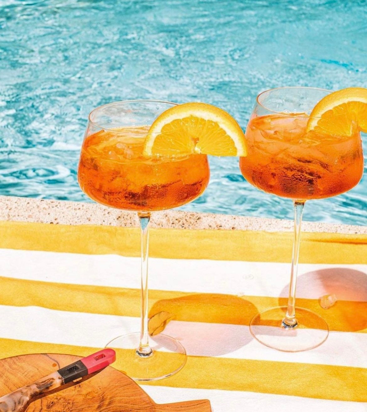 Angled Crystal Amaro Spritz Glasses. Set of 2 - Raise The Bar Lux  