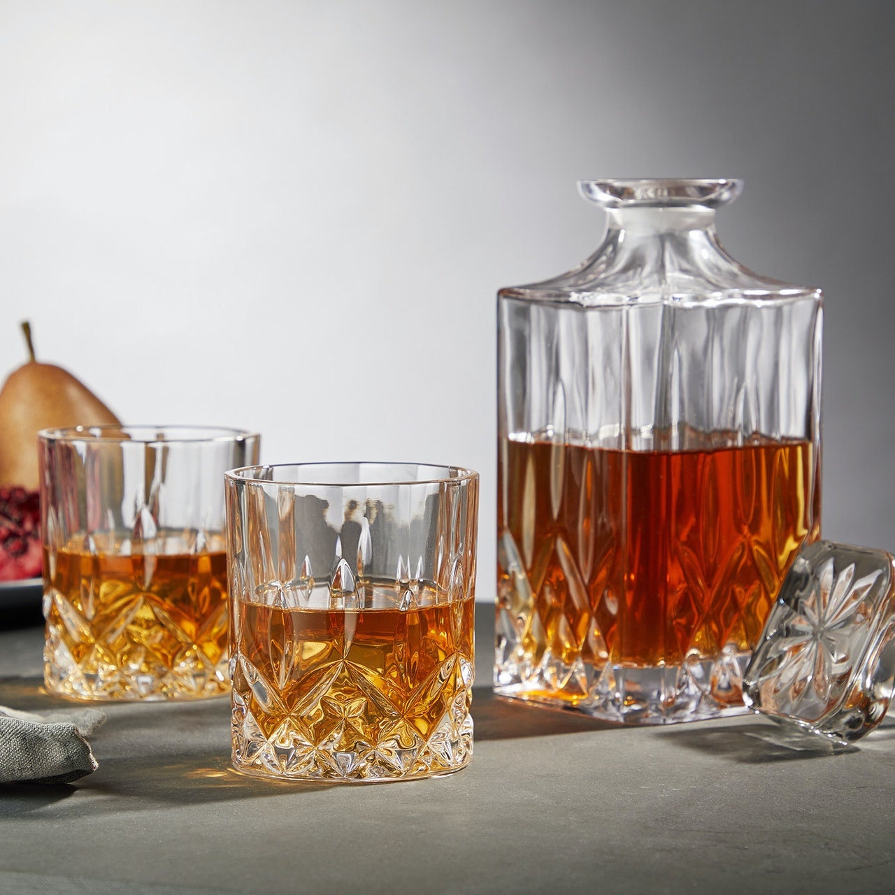 3-Piece Decanter & Tumbler Set - Raise The Bar Lux  