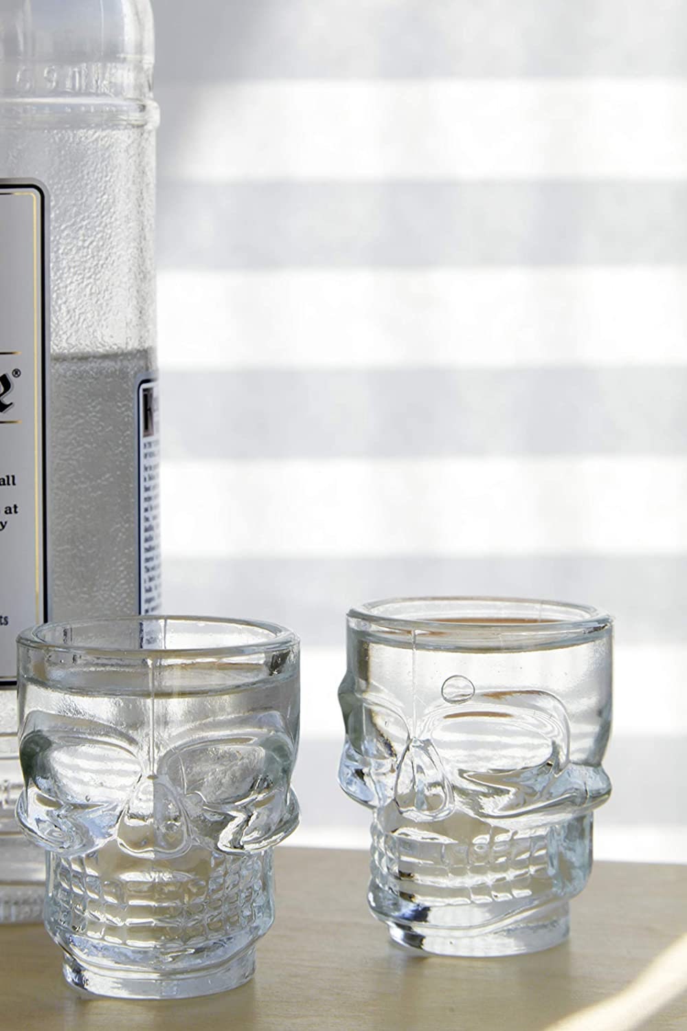 Skull Shot Glasses.1.5 Oz . Set Of 6 - Raise The Bar Lux  
