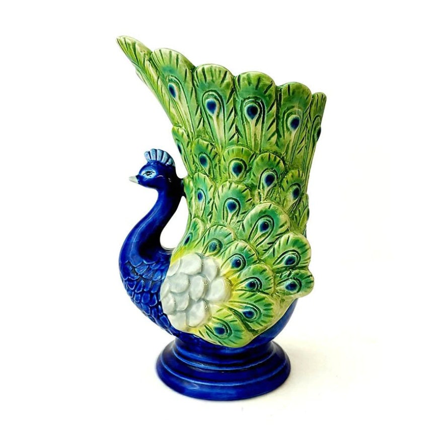 Unique Handmade Peacock Tiki Hawaiian Cup - 18 Oz. - Raise The Bar Lux  