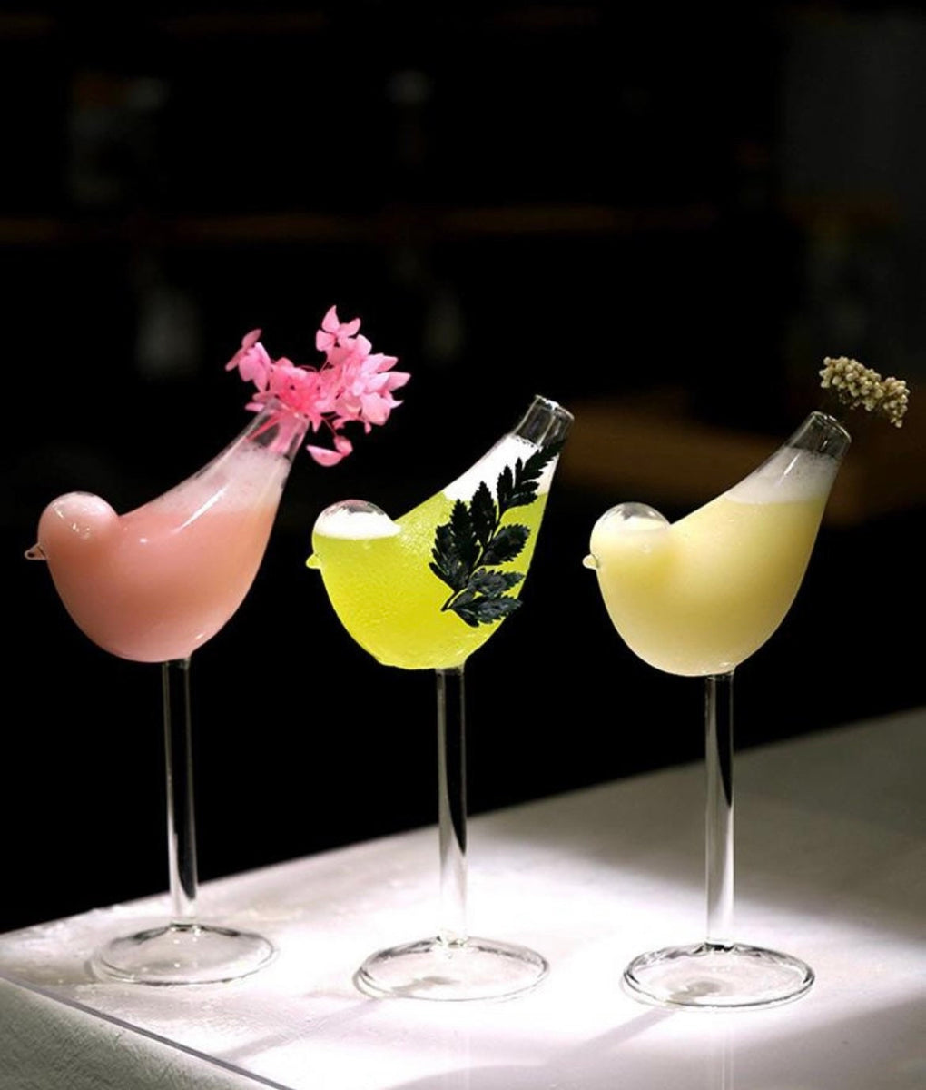 Bird Shaped Cocktail Glass. 5oz/150ml (Set of 4) – Raise The Bar Lux