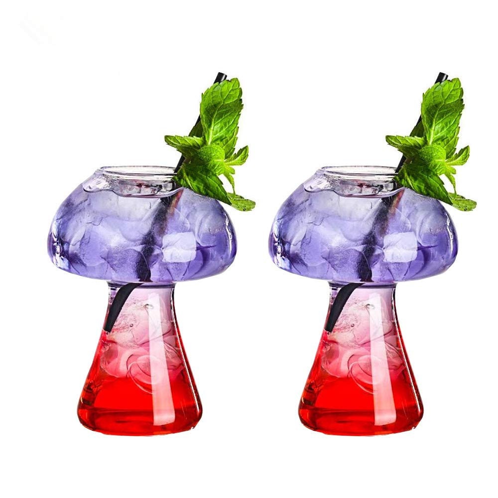 2 Mushroom Cocktail Glass. SET Of 2 - Raise The Bar Lux  