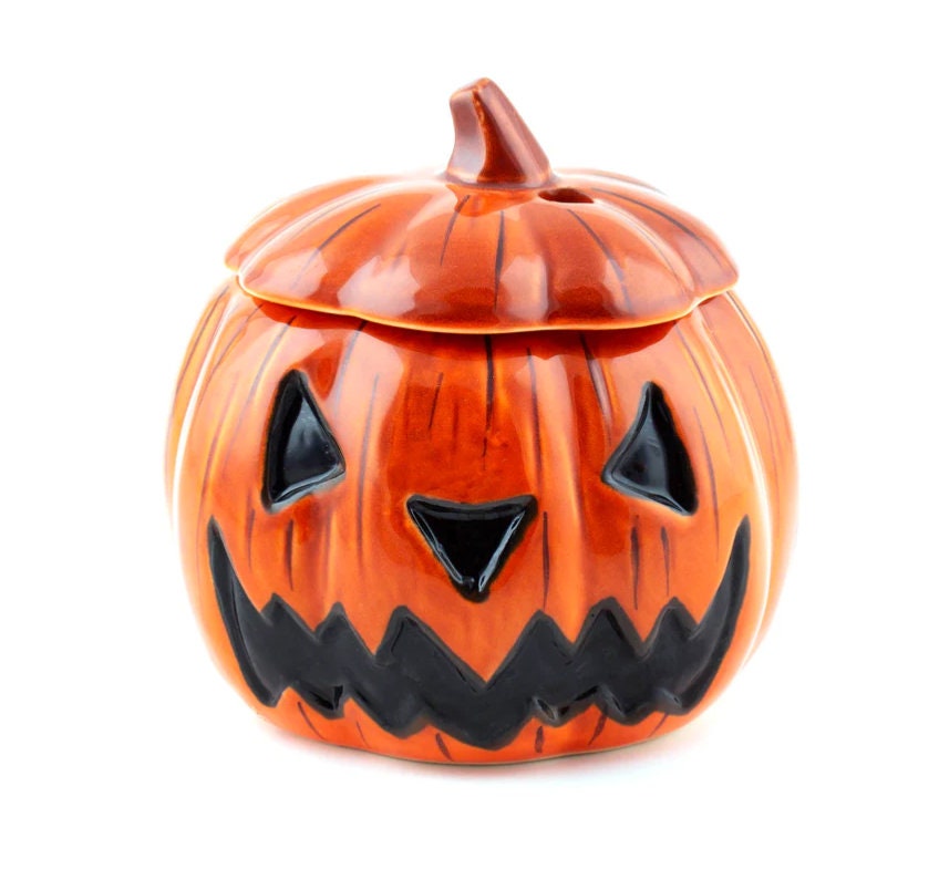 Halloween Pumpkin Tiki Mug With Lid. 18 Oz - Raise The Bar Lux  