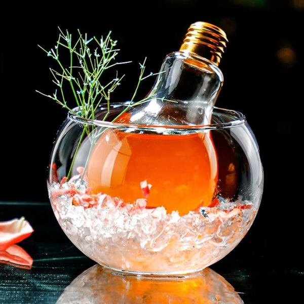 Light Bulb Cocktail Glass. 8 Oz. SET OF 4 - Raise The Bar Lux  