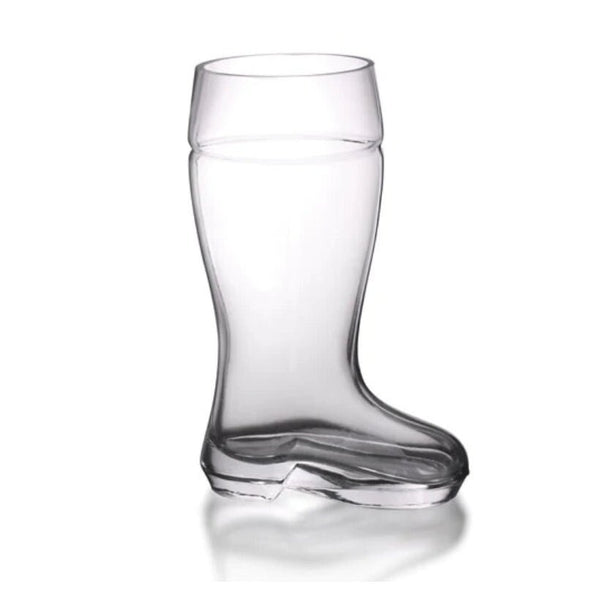 Santa Boot or Das Boot Thick Drinking Glass Stein. 45 Oz - Raise The Bar Lux  