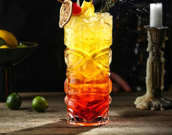 Exotic Tropical Crystal Tiki Glasses (Set of 2). - Raise The Bar Lux  