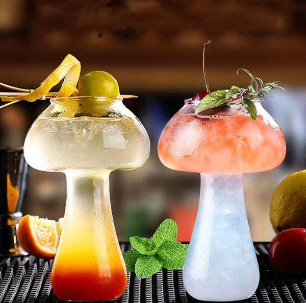2 Mushroom Cocktail Glass. SET Of 2 - Raise The Bar Lux  