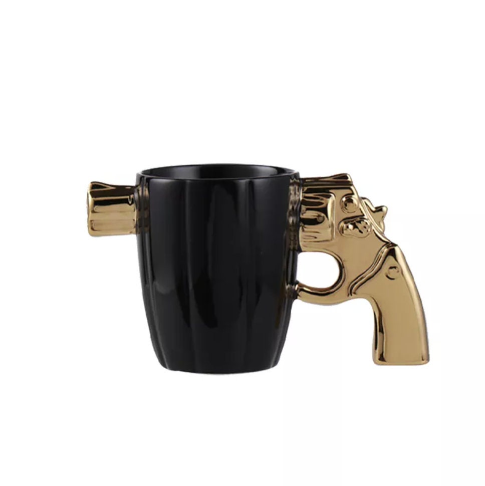 3D Ceramic Revolver Shape Gun Cup Coffee Mug. 350 ML - Raise The Bar Lux  