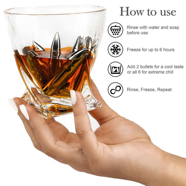 Extra Large Silver Whiskey Bullet - Raise The Bar Lux  